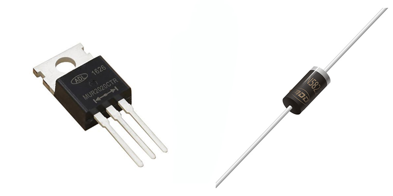 Two different types of fast recovery diodes Two different types of fast recovery diodes